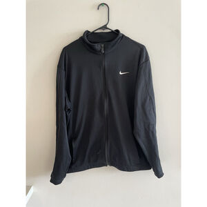 Nike Therma-fit Golf Tour Performance Full-zip Black Athletic Jacket Size L